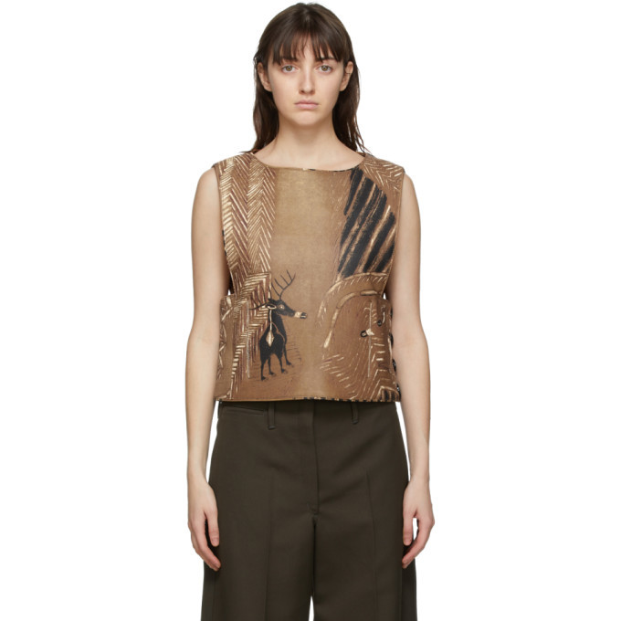 Lemaire Brown Martin Ramirez Plastron Blouse Lemaire