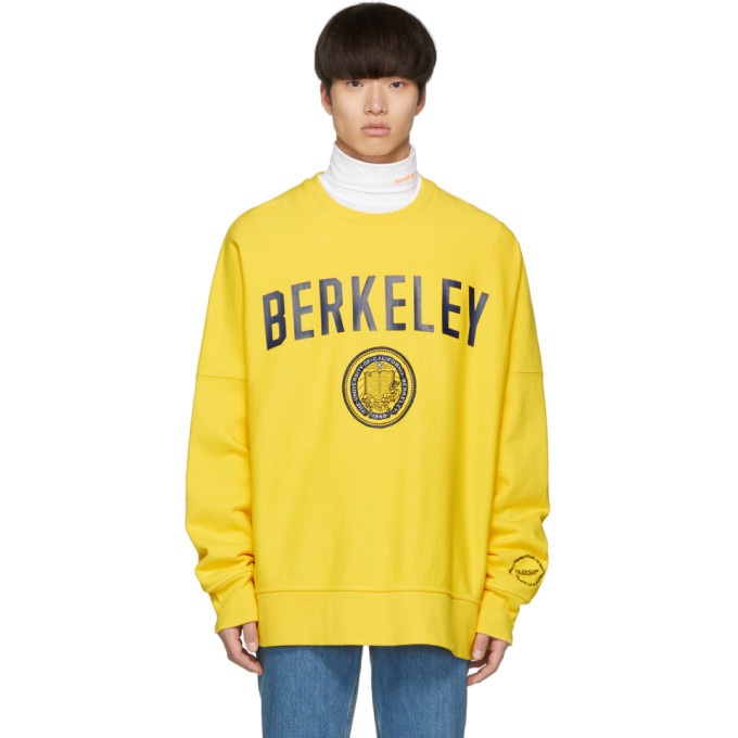 Photo: Calvin Klein 205W39NYC Yellow Berkeley Edition University Sweatshirt