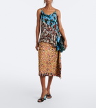 Dries Van Noten Printed asymmetric top