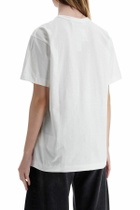 COMME DES GARCONS PLAY t-shirt cotone bianco con logo cuore rosso unisex White