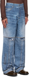 Andersson Bell Blue Printed Jeans
