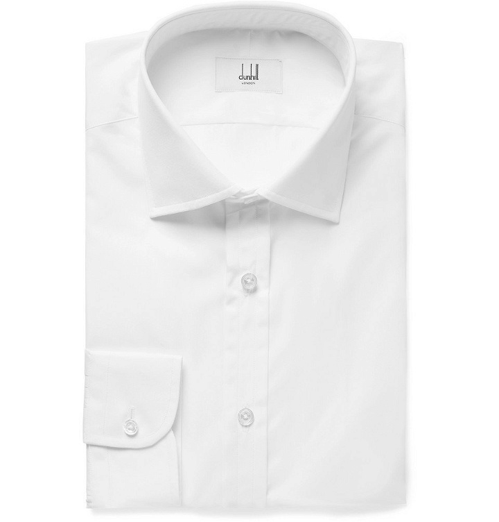 Photo: Dunhill - White Cotton-Poplin Shirt - Men - White