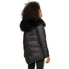 Mr and Mrs Italy Black Down Puffer Parka