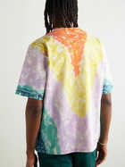 Casablanca - Surf Trip Tie-Dyed Logo-Print Organic Cotton-Jersey T-Shirt - Pink