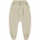 Rick Owens DRKSHDW Men's Prisoner Lightweight Drawstring Pant in Pearl