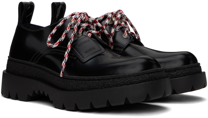 Bottega Veneta Black Highway Lace-Up Derbys