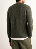 James Perse - Waffle-Knit Cashmere Sweater - Green