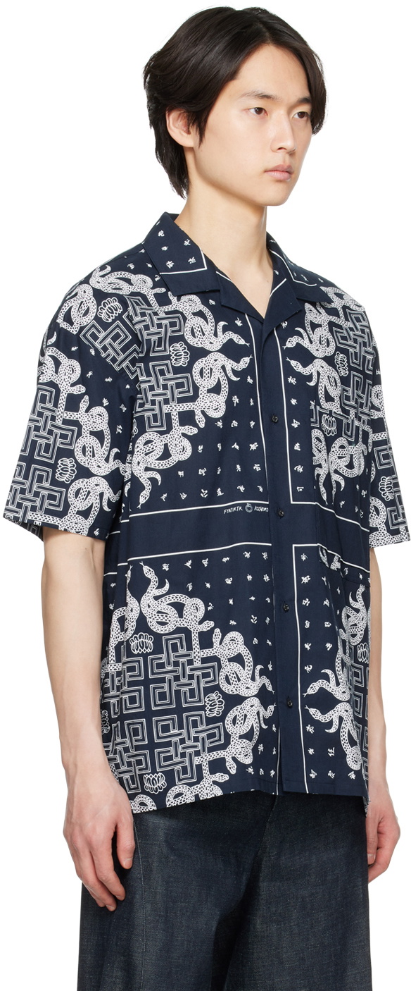 KOZABURO Navy Bandana Shirt Kozaburo