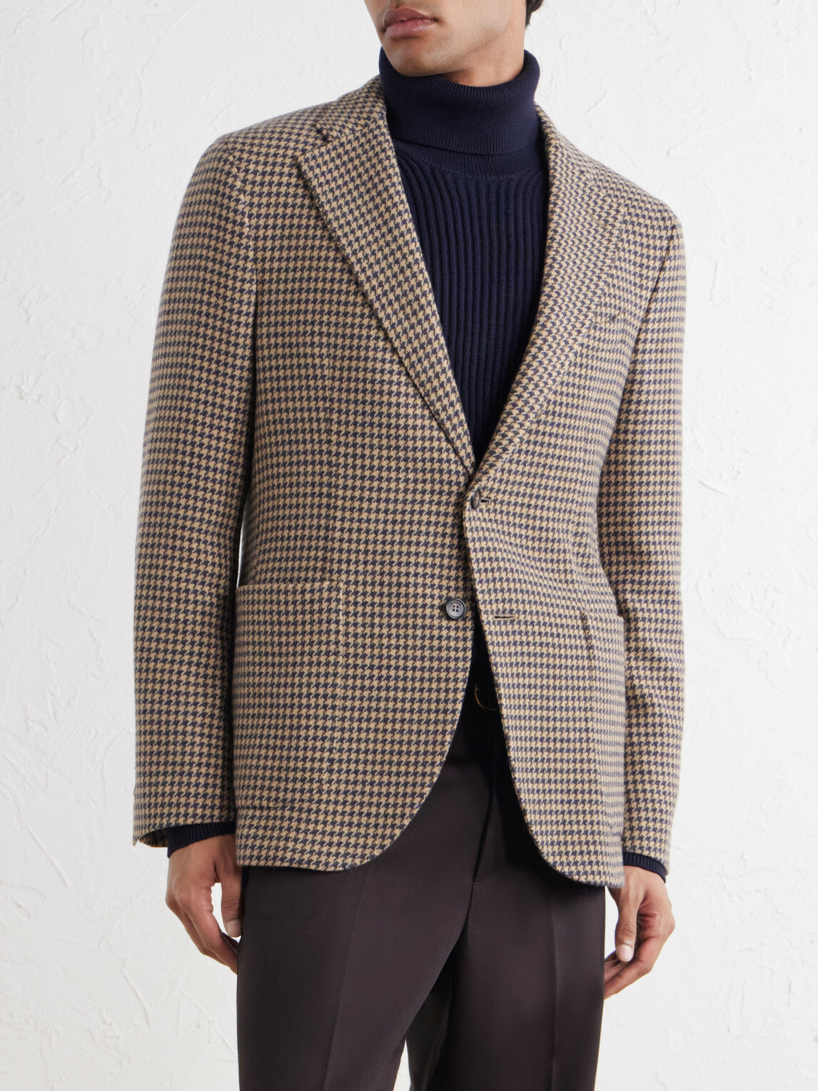 Slowear - Incotex Houndstooth Virgin Wool Blazer - Neutrals