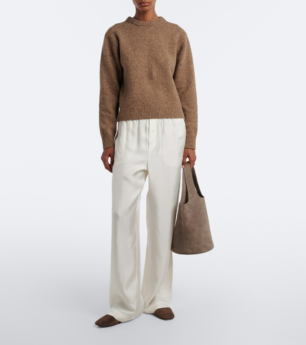Róhe Wool-blend mouliné sweater