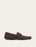 Ferragamo Mens Gancini ornament driver in Brown