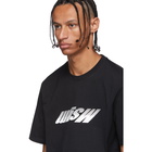 MSGM Black Upside Down Logo T-Shirt