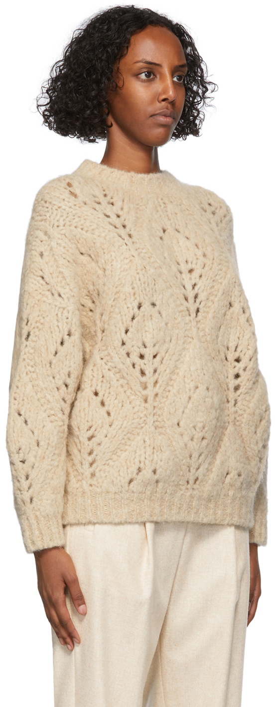 Brunello Cucinelli Beige Alpaca Knit Sweater Brunello Cucinelli