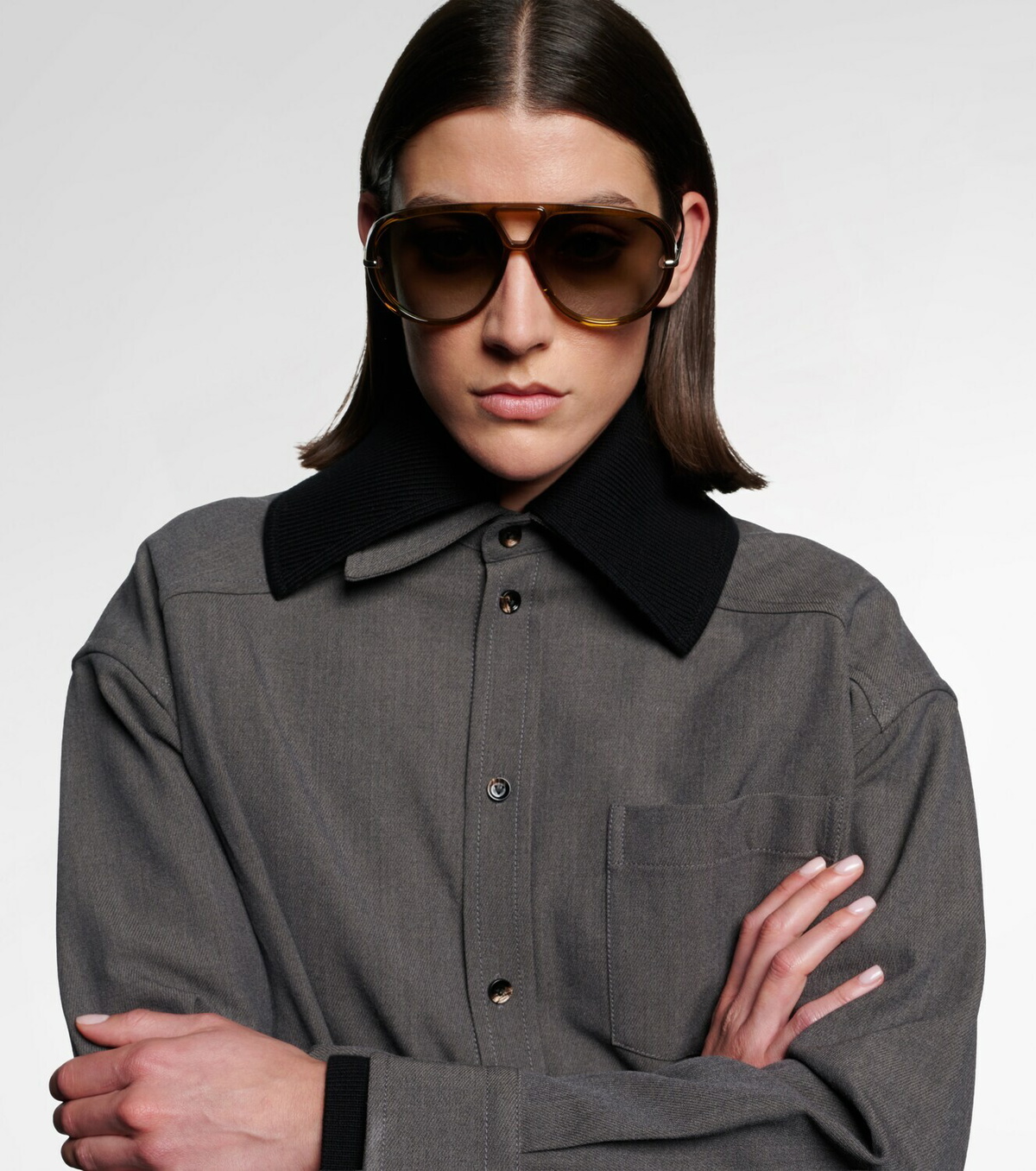 Bottega Veneta Drop aviator sunglasses