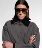Bottega Veneta Drop aviator sunglasses