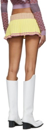 ANDREJ GRONAU SSENSE Exclusive Yellow Mini Skirt