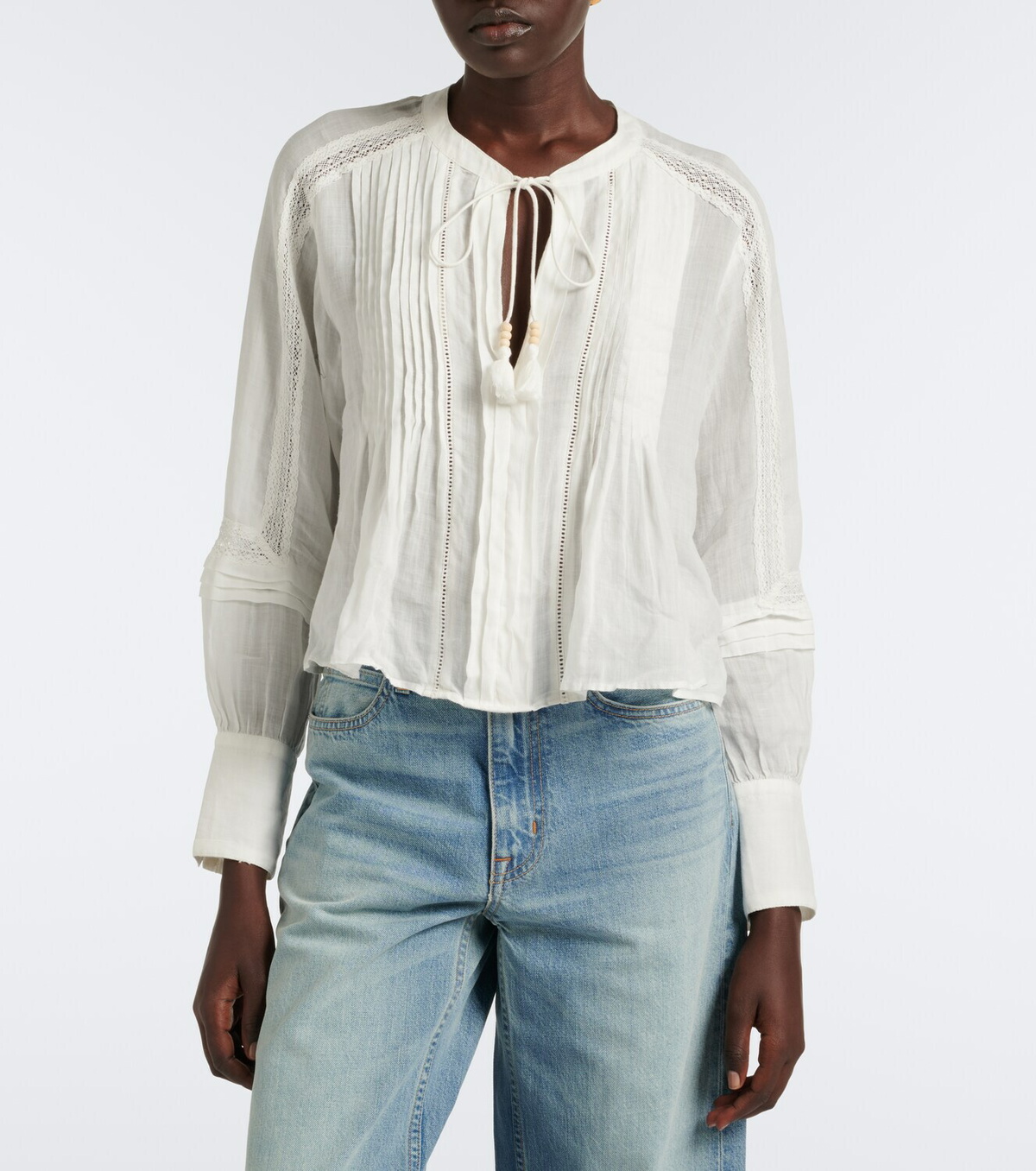 Veronica Beard Sawyer ramie blouse
