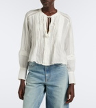 Veronica Beard Sawyer ramie blouse