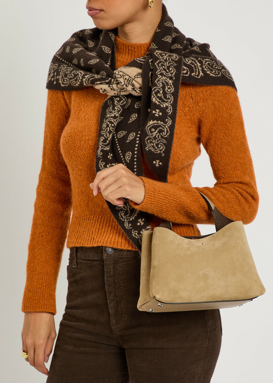 Tods Suede top Handle bag - Tan - One Size