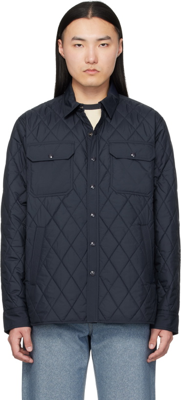 Photo: RRL Navy Quilted Overshirt