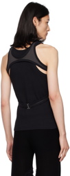 Dion Lee SSENSE Exclusive Black & Gray Multilock Tank Top