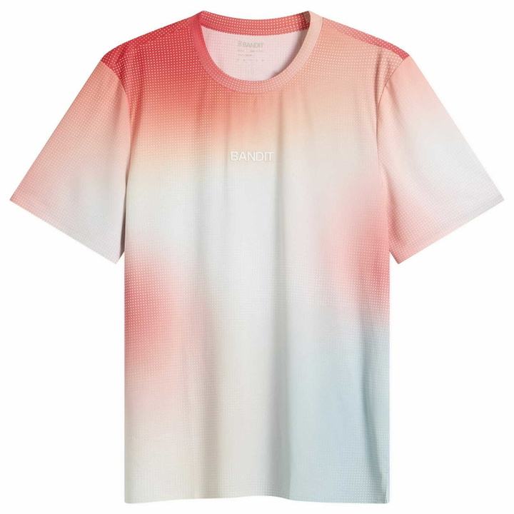 Photo: Bandit Men's Specter Performance T-Shirt in Micro Geo Gradient/Flame