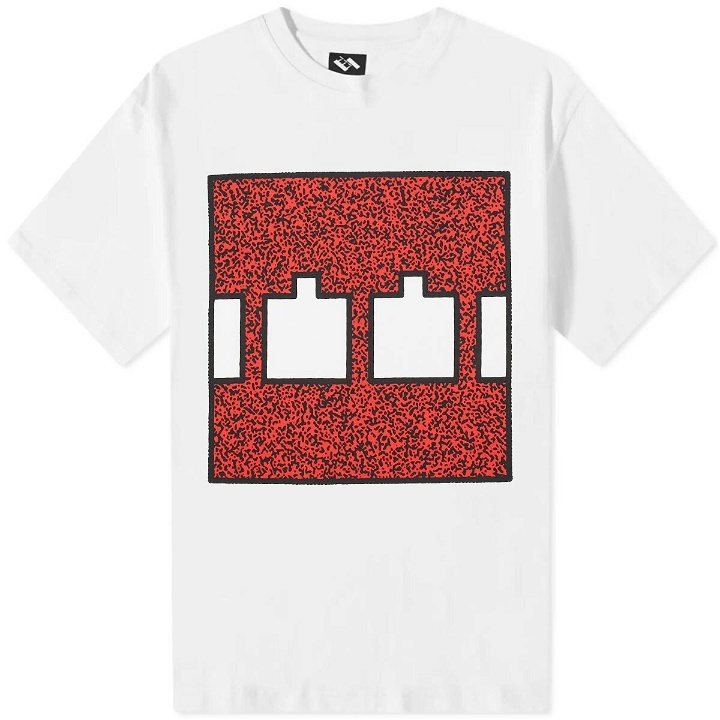 Photo: The Trilogy Tapes Men's Block Noise 45 T-Shirt in White