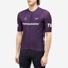 Pas Normal Studios Men's T.K.O Short Sleeve Jersey in Dark Purple Transmission