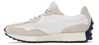 New Balance Beige & White 327 Sneakers