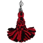 Loewe Red and Black William De Morgan Edition Tassel Dragon Charm Keychain