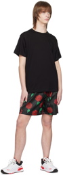 Versace Jeans Couture Black Printed Shorts