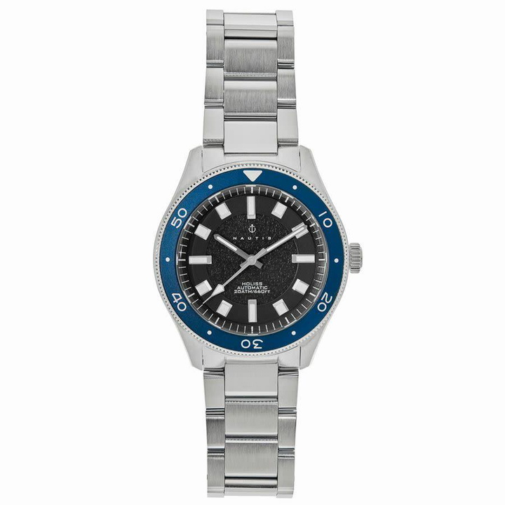 Photo: Nautis Holiss Black Dial Mens Watch NAUN103-2