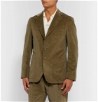 Caruso - Green Butterfly Cotton-Blend Corduroy Suit Jacket - Green