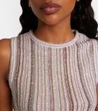 Missoni Striped lamé top