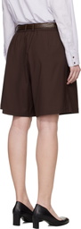 Cordera Brown Tailored Bermuda Shorts