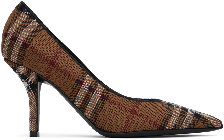 Burberry check discount pumps