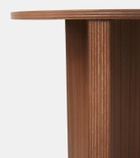 Hay Slit High walnut side table