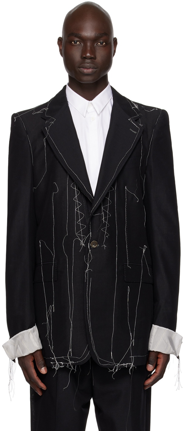 NICOLAS ANDREAS TARALIS Black Boxy Fit Blazer Nicolas Andreas Taralis