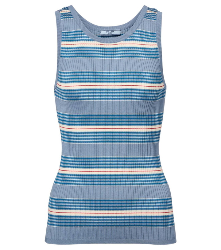 Photo: Prada Cotton ribbed-knit tank top