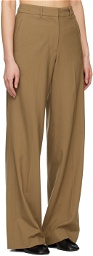 Arch The Brown Simple Line Trousers