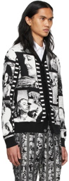 Moschino Black & White Filmstrips Cardigan