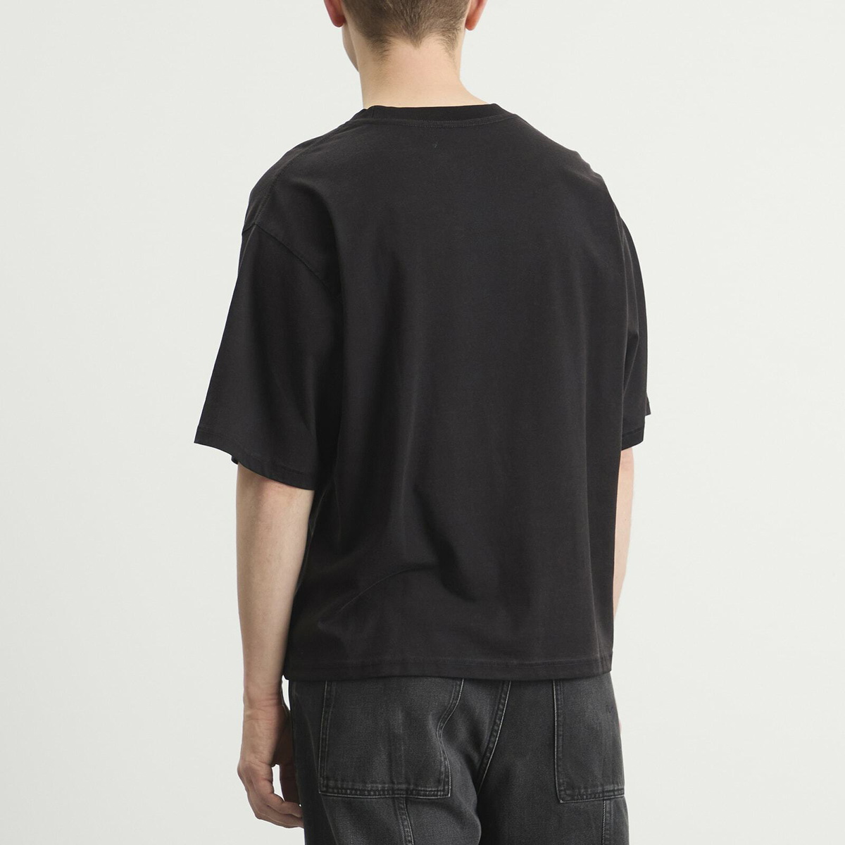 Won Hundred Men's Houston Globe T-Shirt in Washed Black