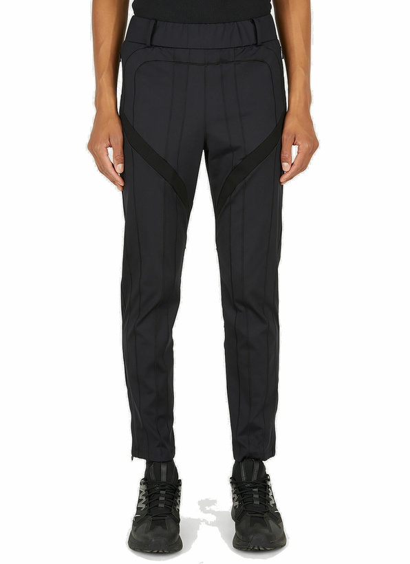 Photo: Raised Stitching Track Pants in Black