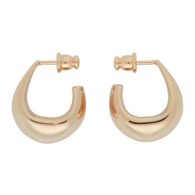Photo: Lemaire Gold Mini Curved Drop Earrings