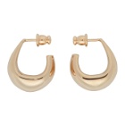 Lemaire Gold Mini Curved Drop Earrings