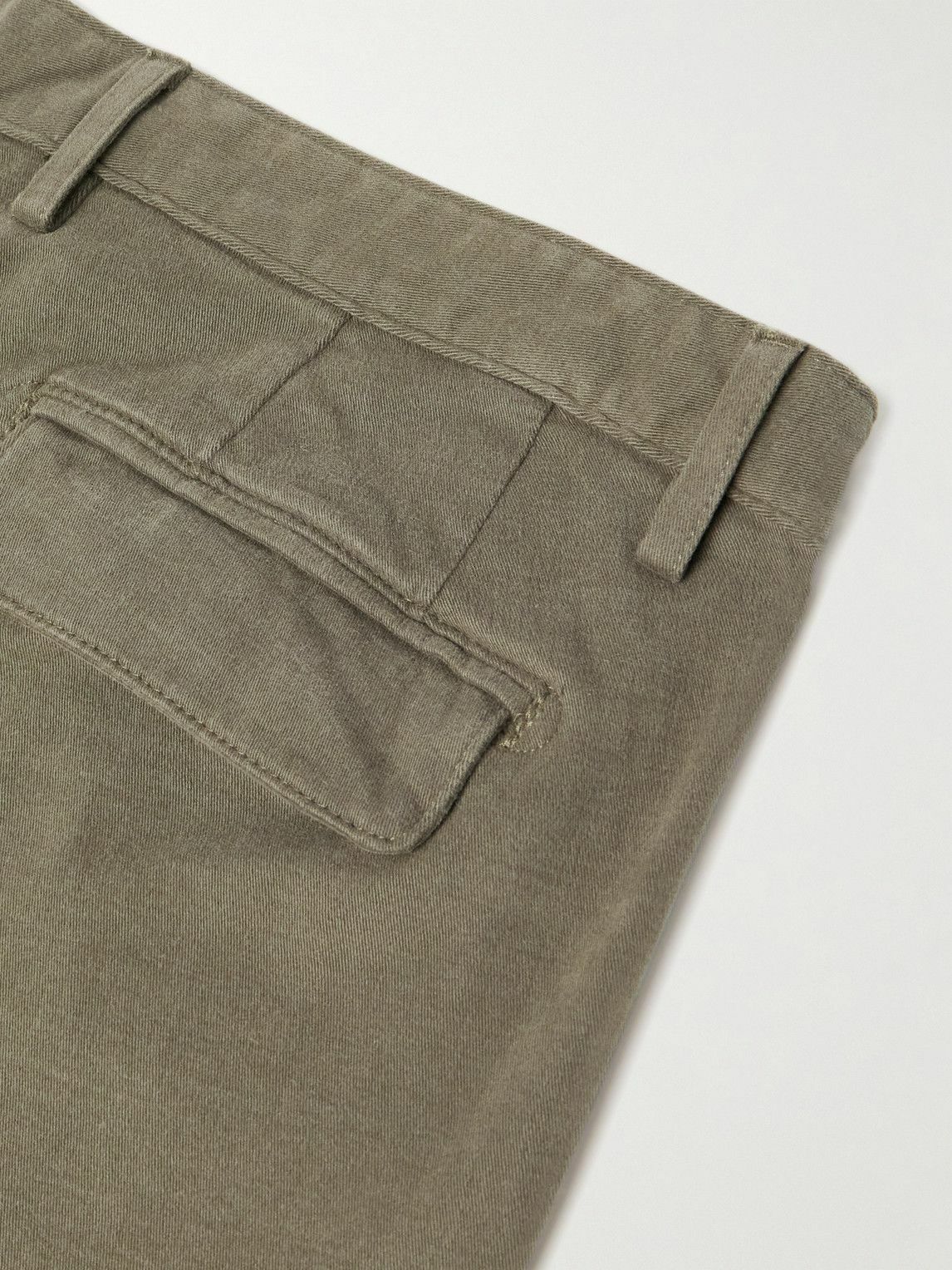 Massimo Alba - Straight-Leg Stretch-Cotton Gabardine Trousers - Green