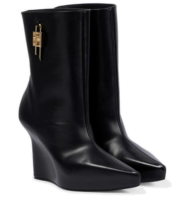 Photo: Givenchy Wedge leather ankle boots