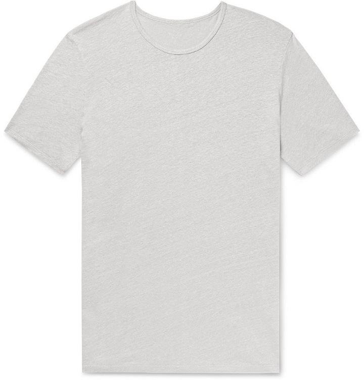 Photo: Hartford - Slub Linen T-Shirt - Light gray