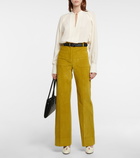 Victoria Beckham - Pleated silk blouse