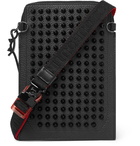 Christian Louboutin - Studded Leather Messenger Bag - Black